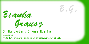 bianka grausz business card